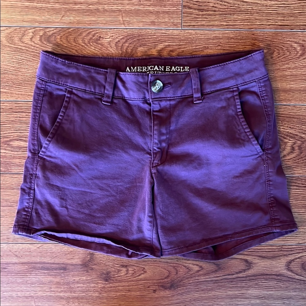 American Eagle Outfitters High Waist Purple Shorts